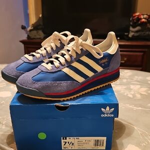 Adidas SL 72 RS Blue and White Sneakers